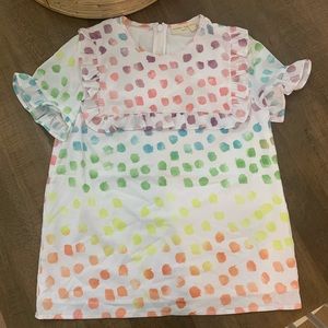 Rachel Parcell Color Dot Top - Size Small